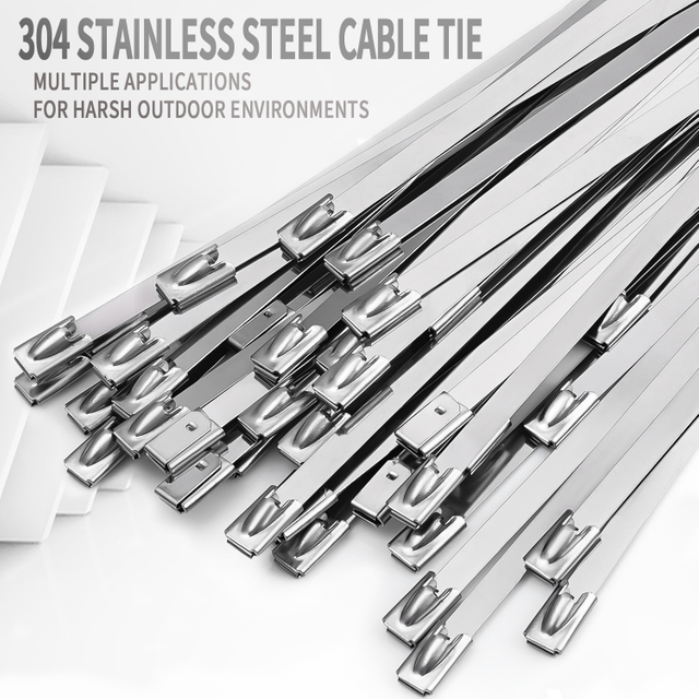 7.9mm SS304 Stainless Cable Tie and Self Locking Stainless Steel Cable Tie 