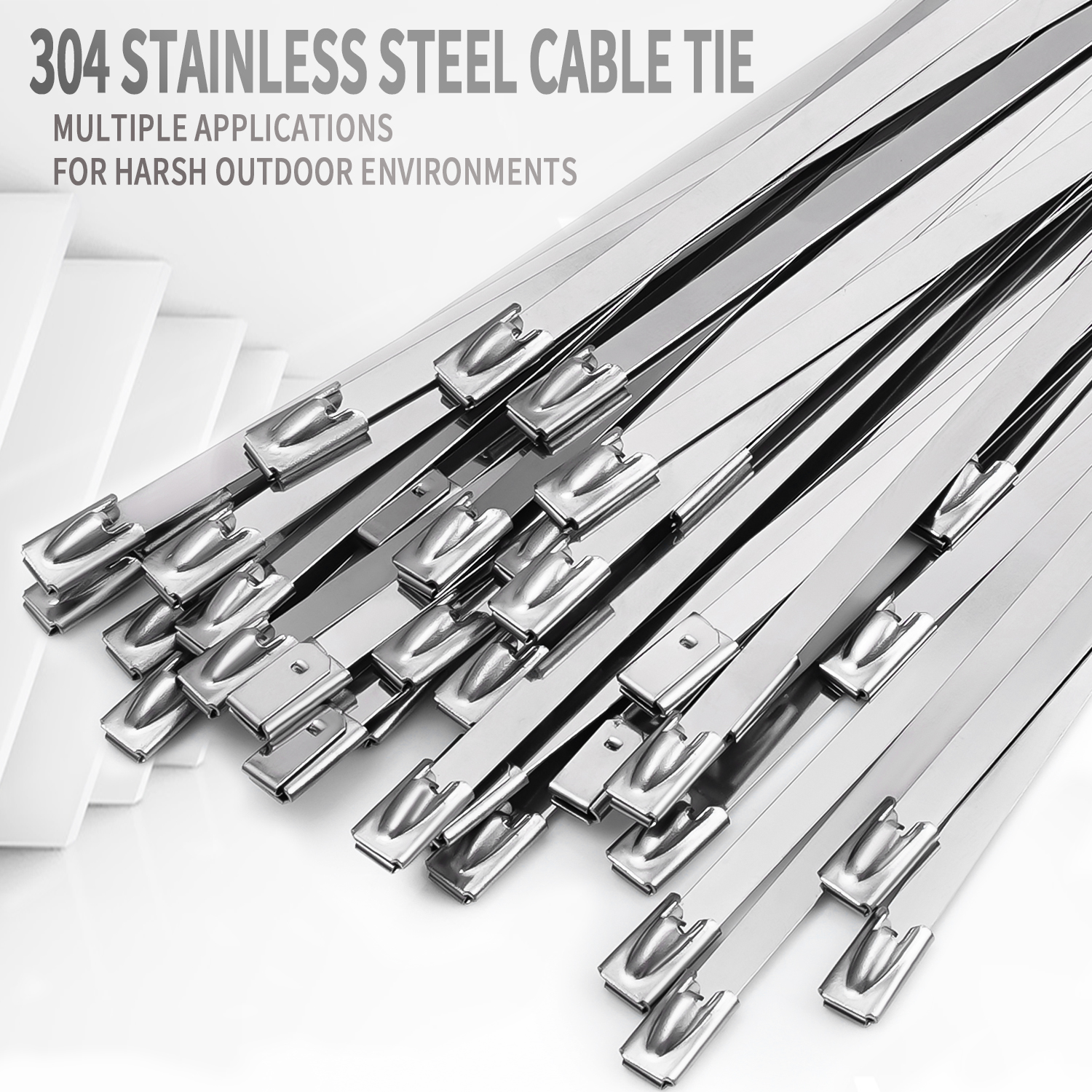 Stainless Steel Cable Tie---304 Ball Lock Uncoated Cable Tie